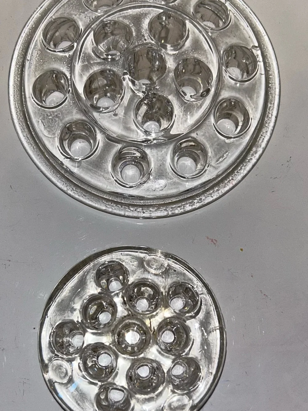 Clear Glass Flower Frog Set - Home Accents